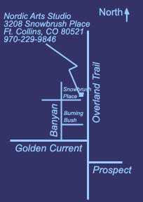 Map to 3208 Snowbrush Place, Ft. Collins